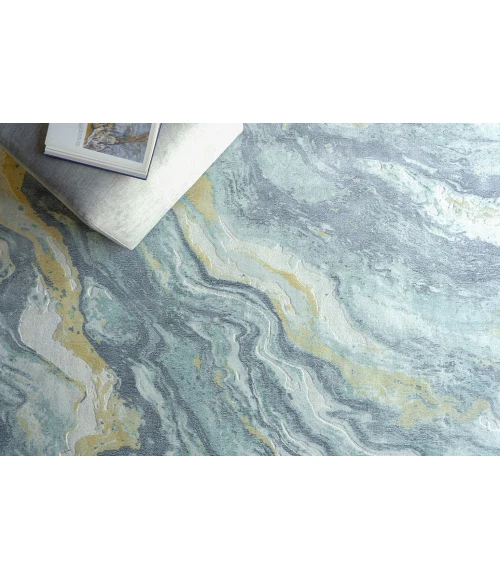 Exquisite Rugs Gianni Blue/Gold 664910X14 10ft.X14ft. Rect. Rug