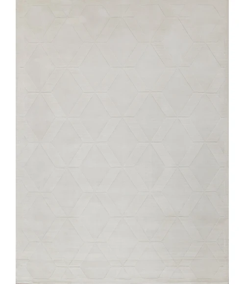 Exquisite Rugs Brunello Modern White 673510X10 SQUARE 10ft.X10ft. SQUARE Square Rug
