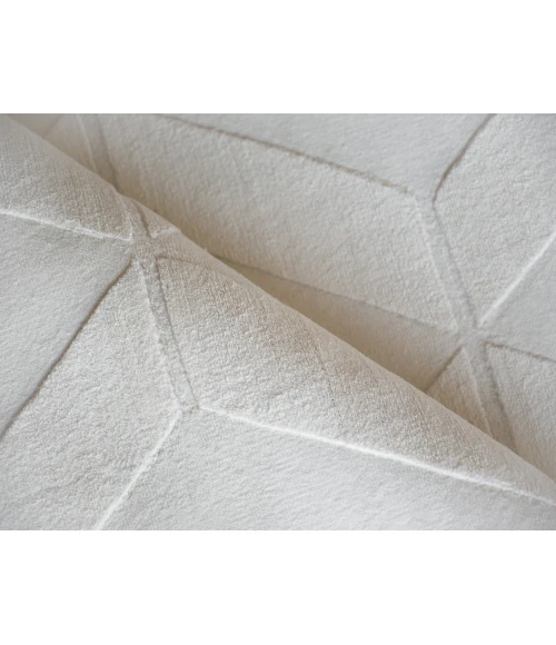 Exquisite Rugs Brunello Modern White 673510X10 SQUARE 10ft.X10ft. SQUARE Square Rug