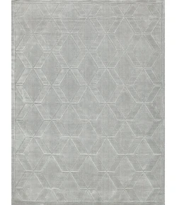 Exquisite Rugs Brunello Modern Light Silver 673615X15 SQUARE 15ft.X15ft. SQUARE Square Rug