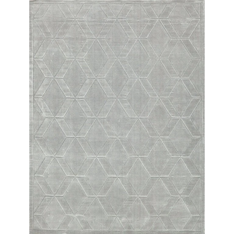 Exquisite Rugs Brunello Modern Light Silver 67366X9 6ft.X9ft. Rect. Rug