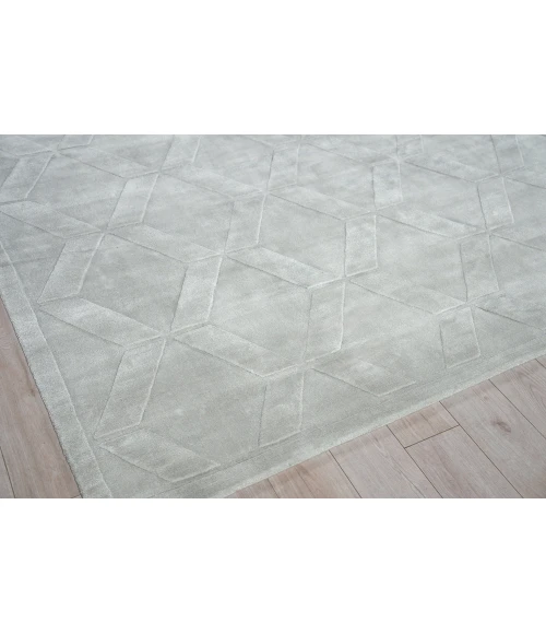 Exquisite Rugs Brunello Modern Light Silver 673614X14 SQUARE 14ft.X14ft. SQUARE Square Rug