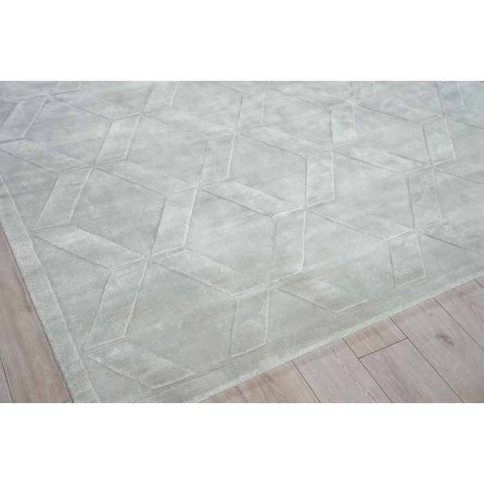Exquisite Rugs Brunello Modern Light Silver 67366X9 6ft.X9ft. Rect. Rug