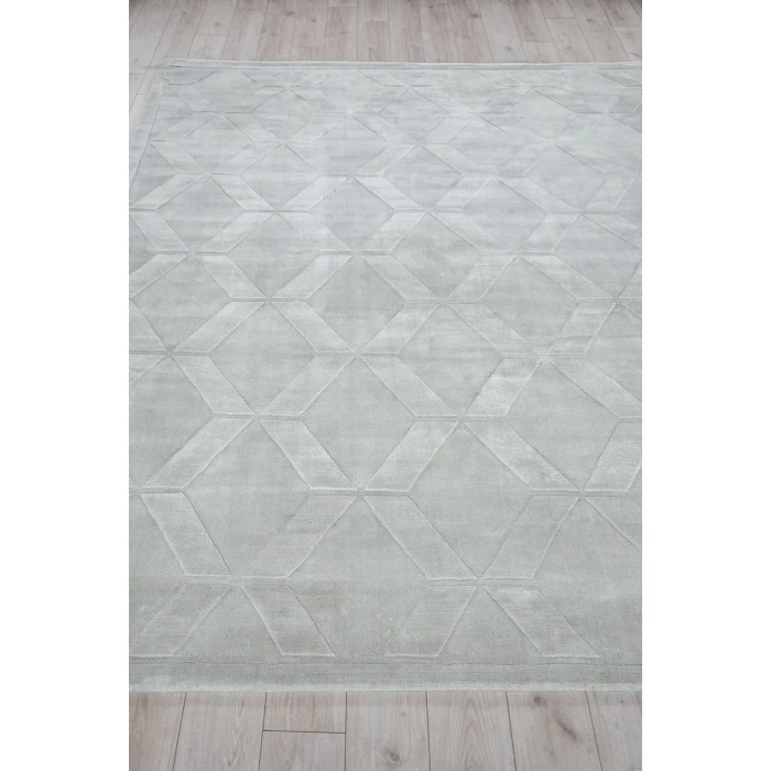 Exquisite Rugs Brunello Modern Light Silver 67366X9 6ft.X9ft. Rect. Rug