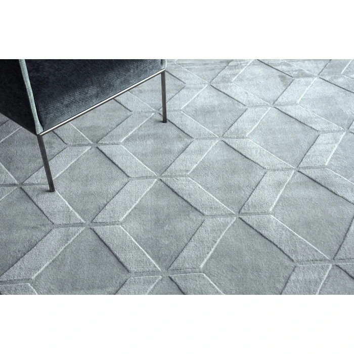 Exquisite Rugs Brunello Modern Light Silver 67366X9 6ft.X9ft. Rect. Rug