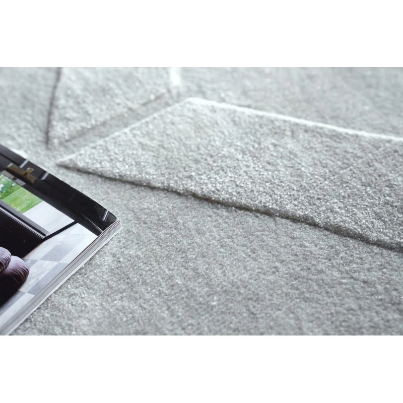 Exquisite Rugs Brunello Modern Light Silver 67366X9 6ft.X9ft. Rect. Rug