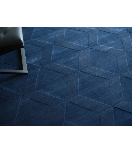 Exquisite Rugs Brunello Modern Navy 673714X14 SQUARE 14ft.X14ft. SQUARE Square Rug