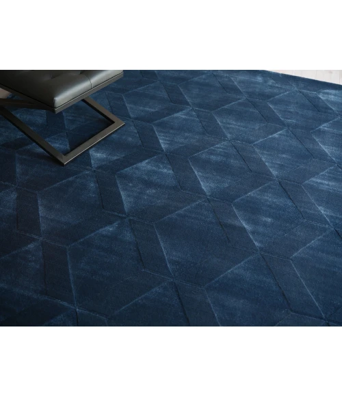 Exquisite Rugs Brunello Modern Navy 673714X14 SQUARE 14ft.X14ft. SQUARE Square Rug