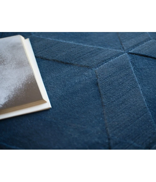 Exquisite Rugs Brunello Modern Navy 673714X14 SQUARE 14ft.X14ft. SQUARE Square Rug