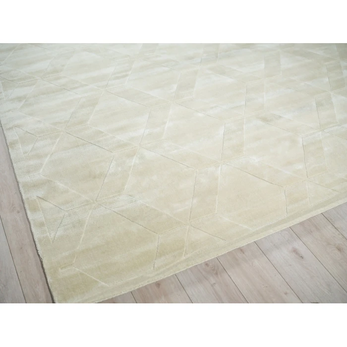 Exquisite Rugs Brunello Modern Light Beige 67391X16 1ft.X1ft.6in. Rect. Rug