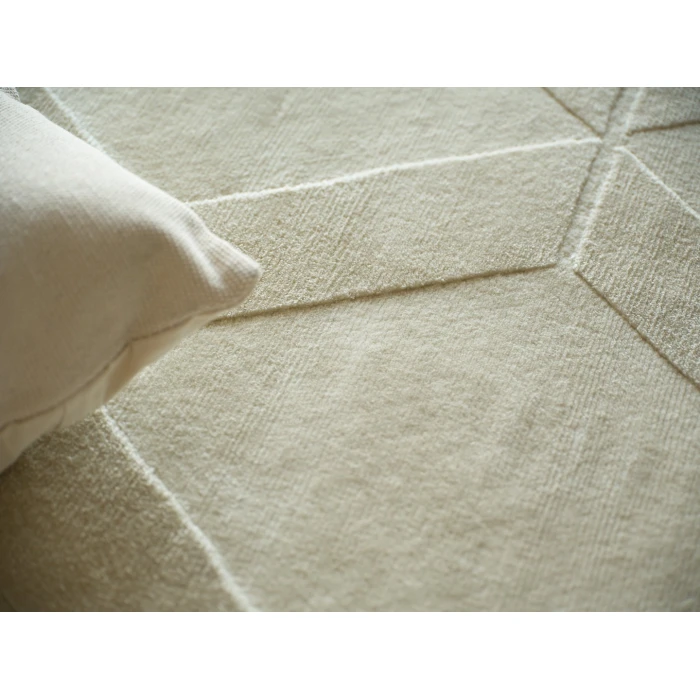 Exquisite Rugs Brunello Modern Light Beige 67391X16 1ft.X1ft.6in. Rect. Rug
