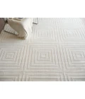 Exquisite Rugs Tovello Modern White 674614X14 SQUARE 14ft.X14ft. SQUARE Square Rug