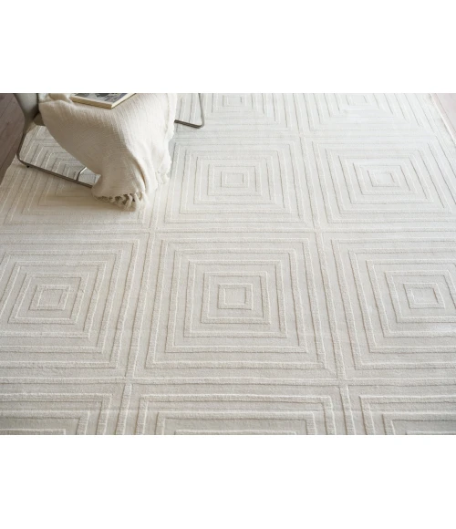 Exquisite Rugs Tovello Modern White 674614X14 SQUARE 14ft.X14ft. SQUARE Square Rug