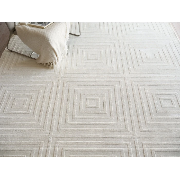 Exquisite Rugs Tovello Modern White 67466X9 6ft.X9ft. Rect. Rug