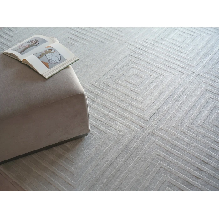 Exquisite Rugs Tovello Modern Light Silver 67479X12 9ft.X12ft. Rect. Rug