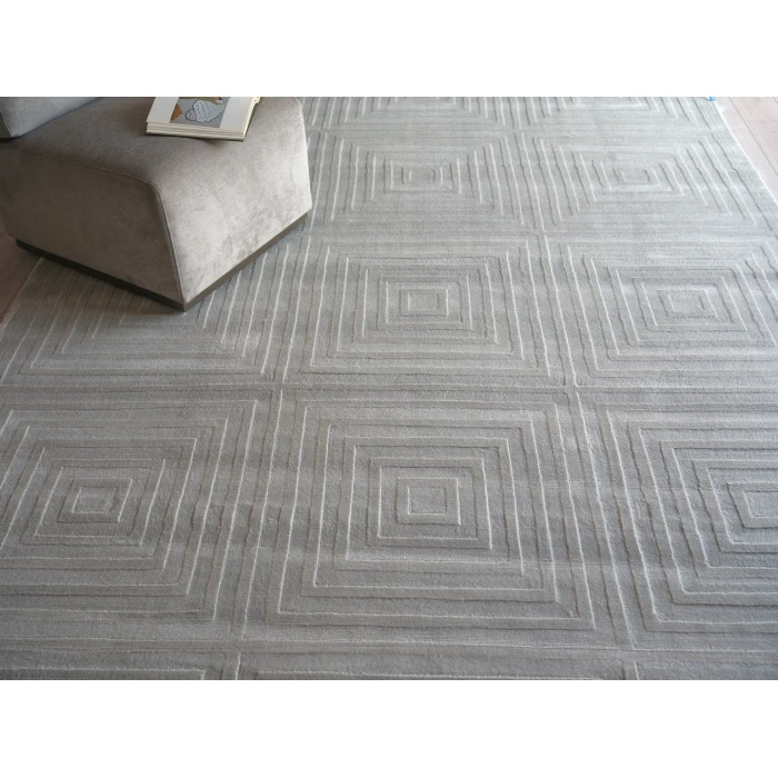 Exquisite Rugs Tovello Modern Light Silver 67479X12 9ft.X12ft. Rect. Rug