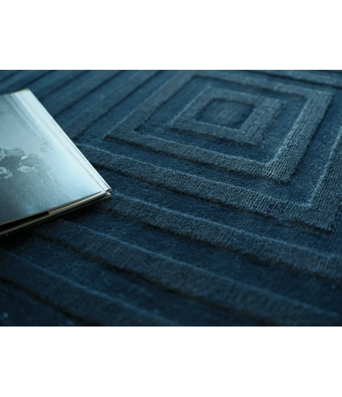 Exquisite Rugs Tovello Modern Navy 674814X14 SQUARE 14ft.X14ft. SQUARE Square Rug