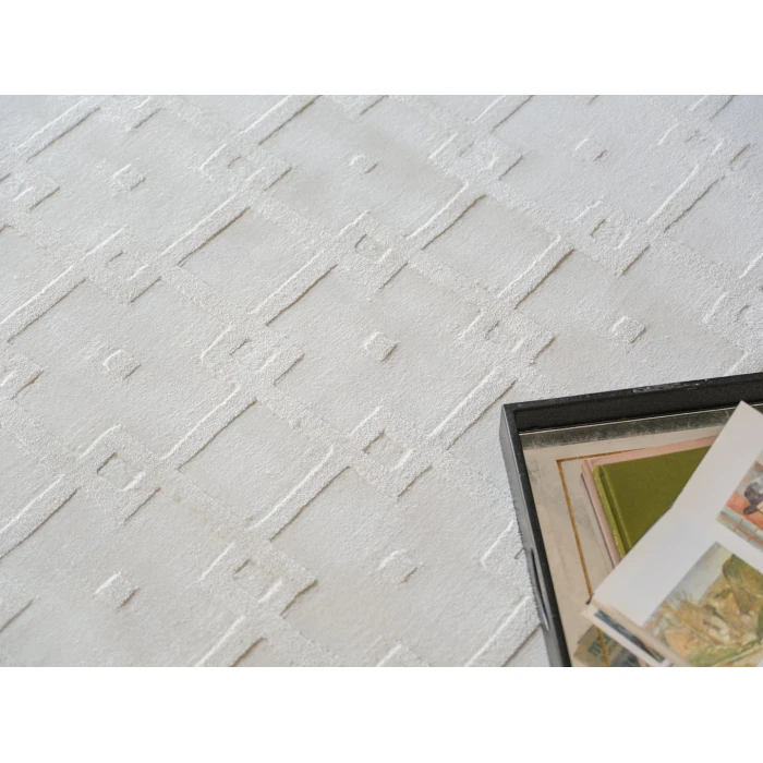 Exquisite Rugs Camora Modern White 67522X3 2ft.X3ft. Rect. Rug