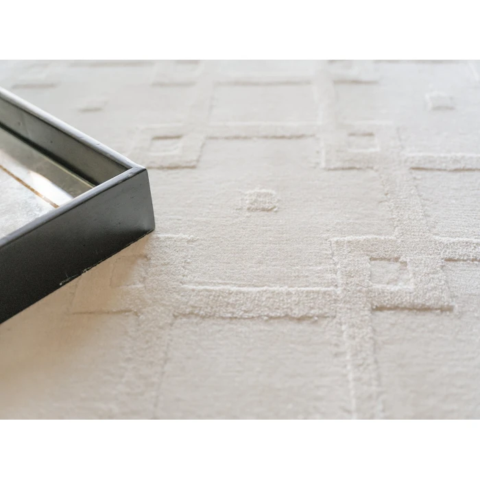 Exquisite Rugs Camora Modern White 67522X3 2ft.X3ft. Rect. Rug