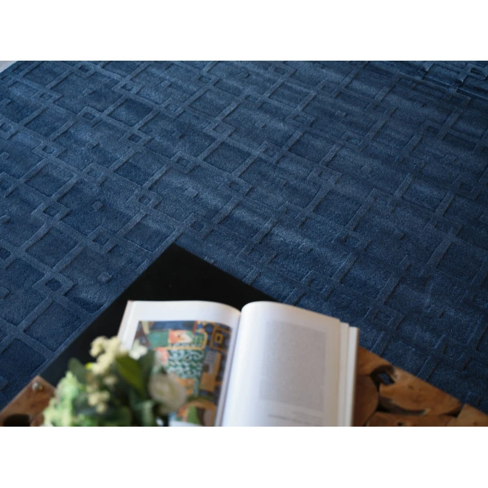 Exquisite Rugs Camora Modern Navy 67542X3 2ft.X3ft. Rect. Rug