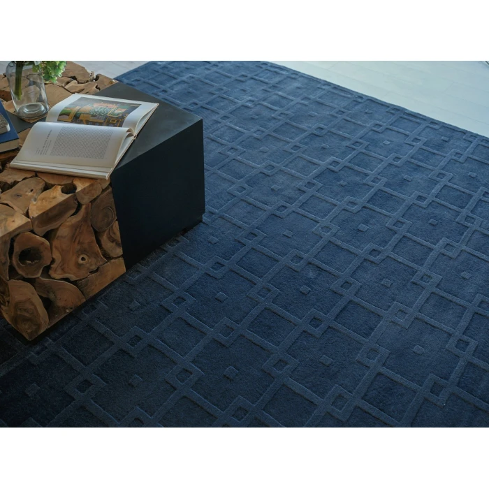 Exquisite Rugs Camora Modern Navy 67542X3 2ft.X3ft. Rect. Rug