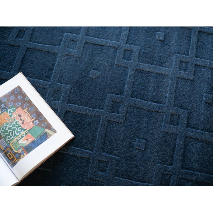 Exquisite Rugs Camora Modern Navy 67542X3 2ft.X3ft. Rect. Rug