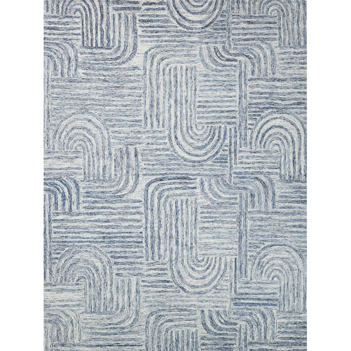 Exquisite Rugs Juno Blue/Ivory 67751X16 1ft.X1ft.6in. Rect. Rug
