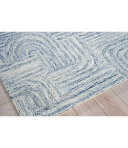 Exquisite Rugs Juno Blue/Ivory 67751X16 1ft.X1ft.6in. Rect. Rug