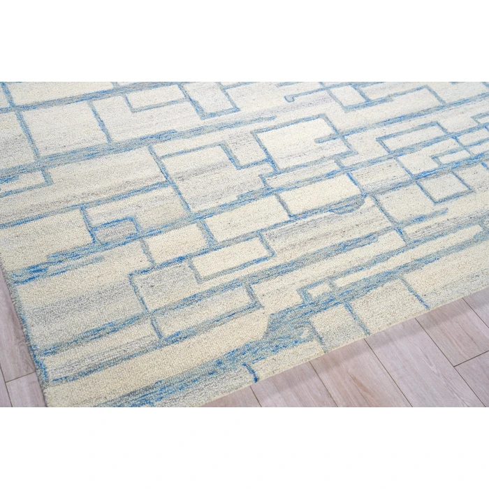 Exquisite Rugs Naturals Blue/Ivory 67801X16 1ft.X1ft.6in. Rect. Rug
