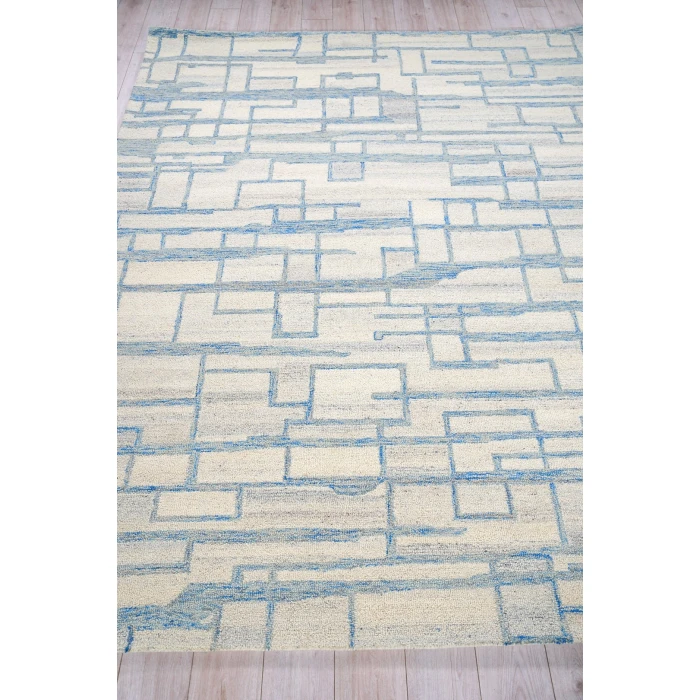 Exquisite Rugs Naturals Blue/Ivory 67801X16 1ft.X1ft.6in. Rect. Rug