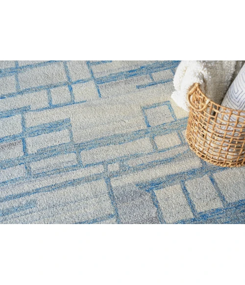 Exquisite Rugs Naturals Blue/Ivory 67805X8 5ft.X8ft. Rect. Rug