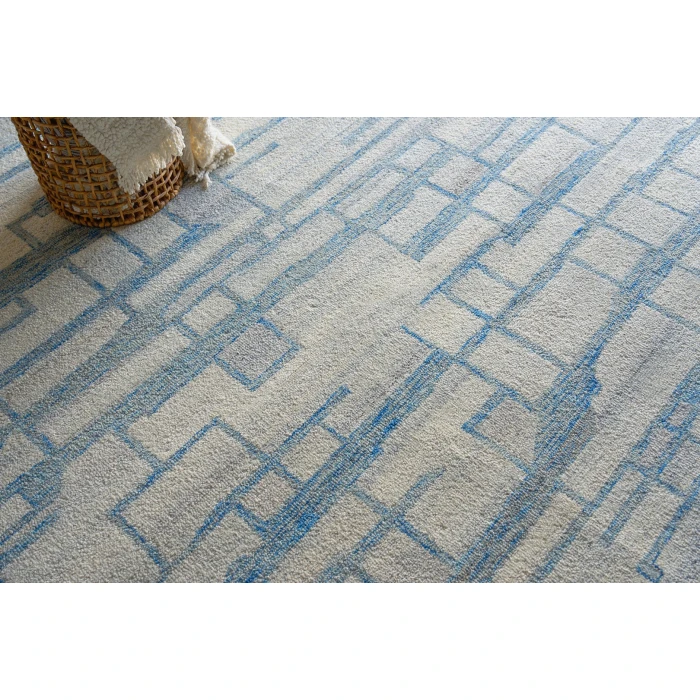 Exquisite Rugs Naturals Blue/Ivory 67801X16 1ft.X1ft.6in. Rect. Rug