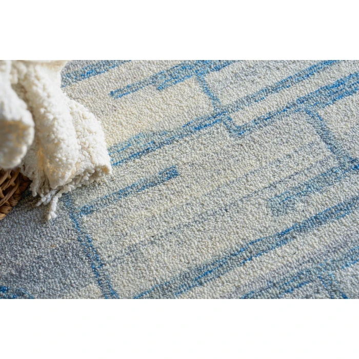 Exquisite Rugs Naturals Blue/Ivory 67801X16 1ft.X1ft.6in. Rect. Rug
