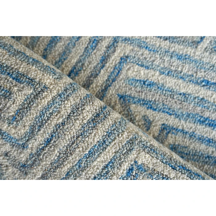Exquisite Rugs Naturals Blue/Ivory 67838X10 8ft.X10ft. Rect. Rug