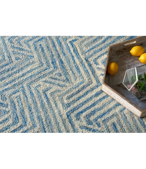 Exquisite Rugs Naturals Blue/Ivory 67835X8 5ft.X8ft. Rect. Rug