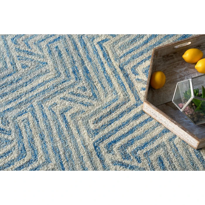Exquisite Rugs Naturals Blue/Ivory 67838X10 8ft.X10ft. Rect. Rug