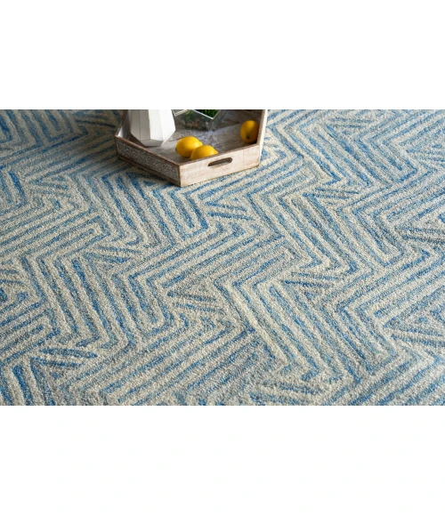 Exquisite Rugs Naturals Blue/Ivory 67835X8 5ft.X8ft. Rect. Rug