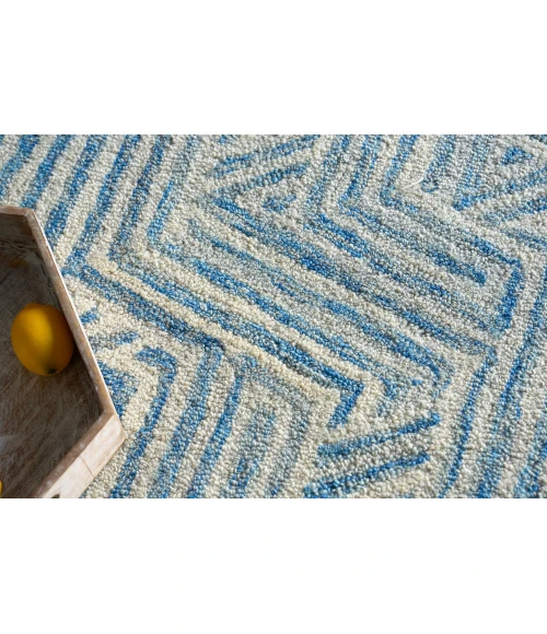 Exquisite Rugs Naturals Blue/Ivory 67835X8 5ft.X8ft. Rect. Rug