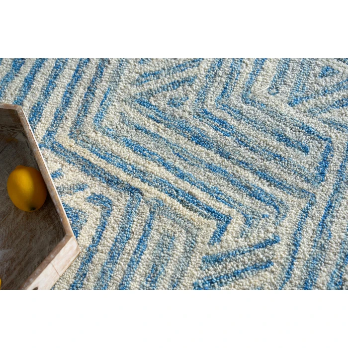 Exquisite Rugs Naturals Blue/Ivory 67838X10 8ft.X10ft. Rect. Rug