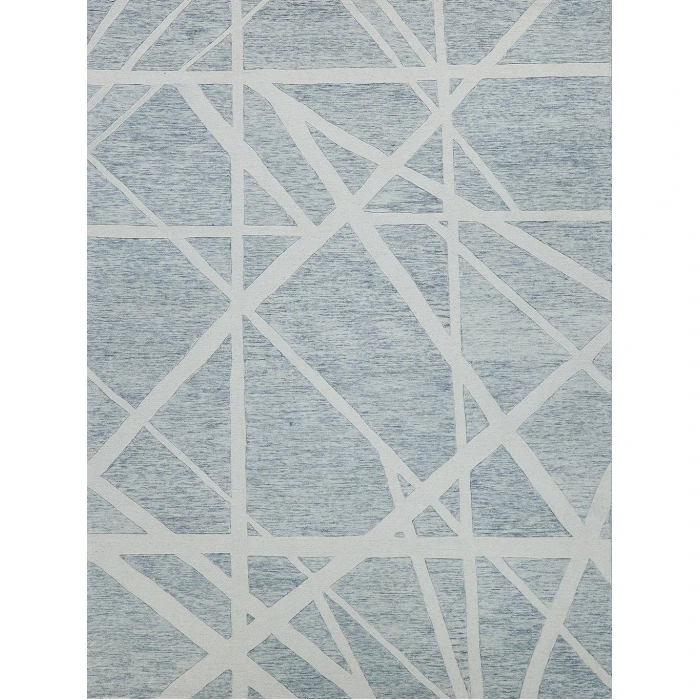Exquisite Rugs Miami Silver/Ivory 67916X9 6ft.X9ft. Rect. Rug