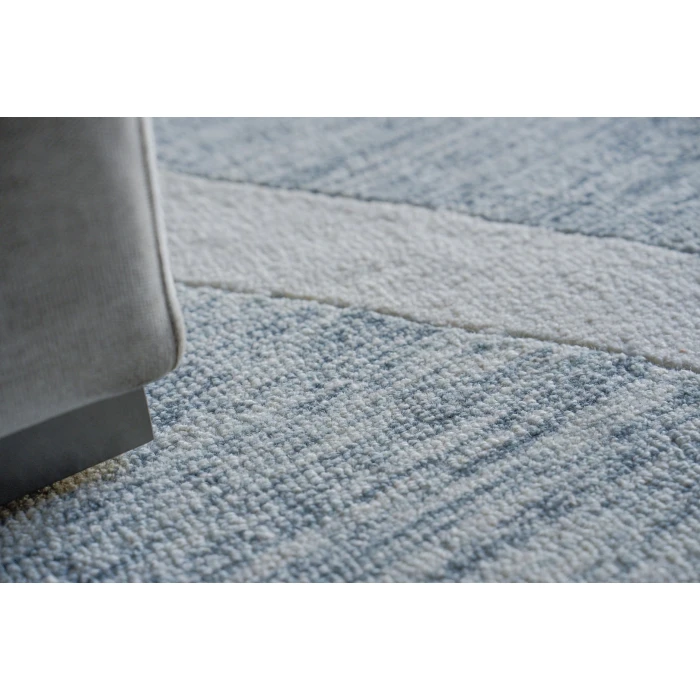 Exquisite Rugs Miami Silver/Ivory 67916X9 6ft.X9ft. Rect. Rug