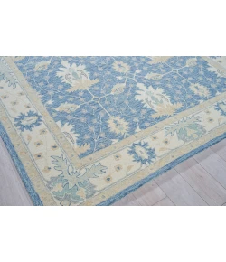 Exquisite Rugs Claremont Oushak Blue/Ivory 67939X12 9ft.X12ft. Rect. Rug