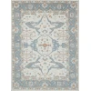 Exquisite Rugs Claremont Oushak Ivory/Light Blue 67949X12 9ft.X12ft. Rect. Rug