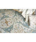 Exquisite Rugs Claremont Oushak Ivory/Light Blue 67949X12 9ft.X12ft. Rect. Rug