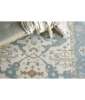 Exquisite Rugs Claremont Oushak Ivory/Light Blue 67949X12 9ft.X12ft. Rect. Rug
