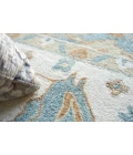 Exquisite Rugs Claremont Oushak Ivory/Light Blue 67949X12 9ft.X12ft. Rect. Rug