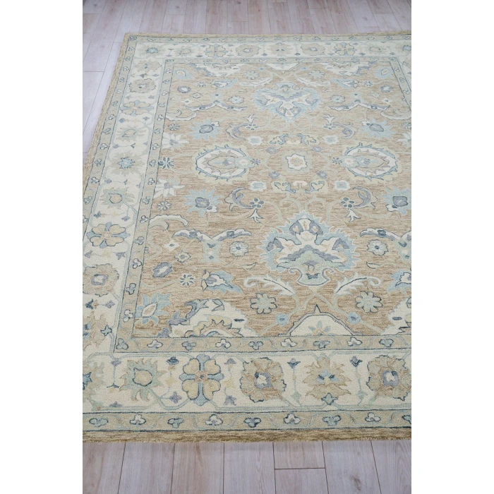Exquisite Rugs Claremont Oushak Light Brown/Ivory 67959X12 9ft.X12ft. Rect. Rug