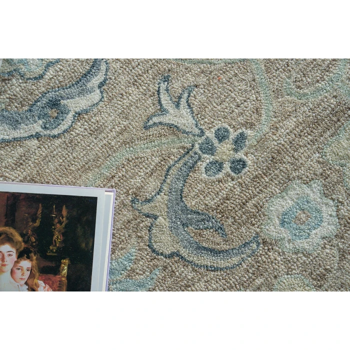 Exquisite Rugs Claremont Oushak Light Brown/Ivory 67959X12 9ft.X12ft. Rect. Rug