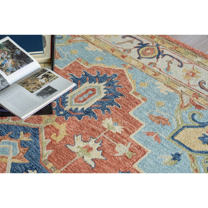 Exquisite Rugs Richmond Serapi Beige/Red 67961X16 1ft.X1ft.6in. Rect. Rug
