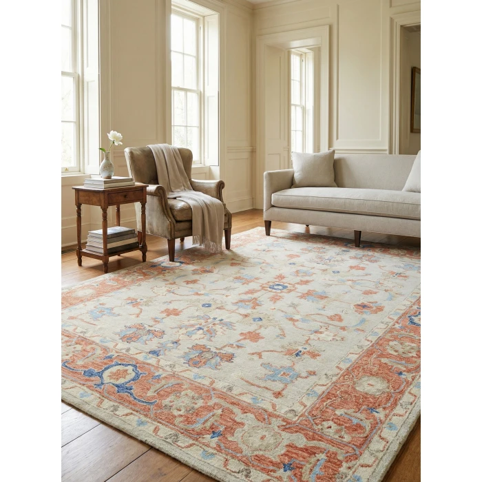 Exquisite Rugs Richmond Serapi Beige/Rust 67981X16 1ft.X1ft.6in. Rect. Rug